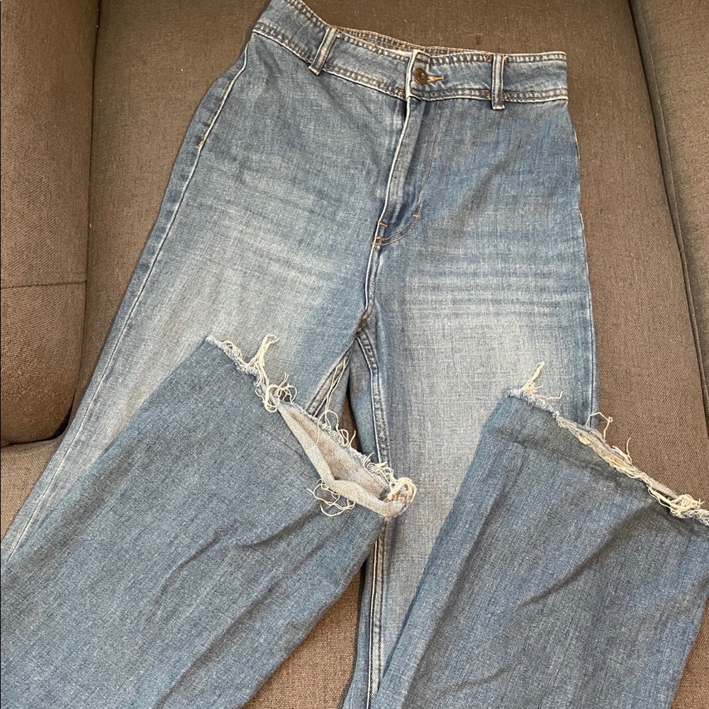 Free People high waist bell bottom jeans size 25